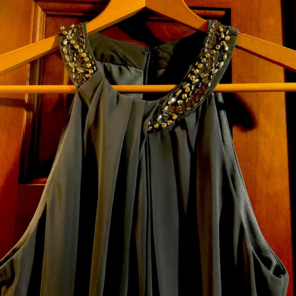 Dark grey formal midi dress new w/o tags size 6